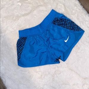 Blue nike athletic shorts